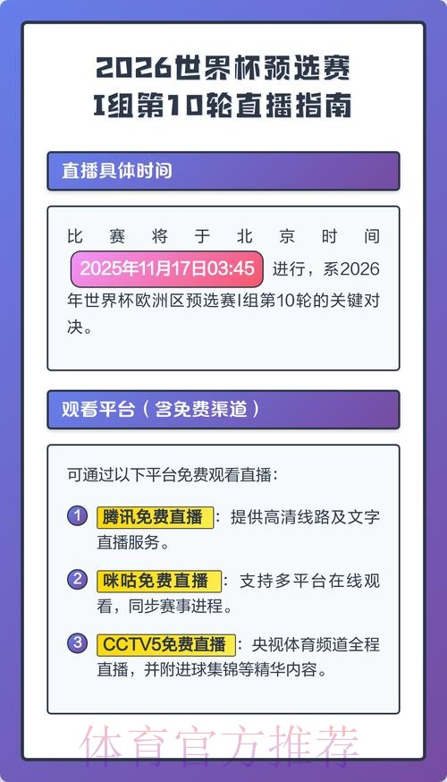 2026世界杯官方直播平台精选与在线观看指南 2026世界杯官方直播平台精选与在线观看指南